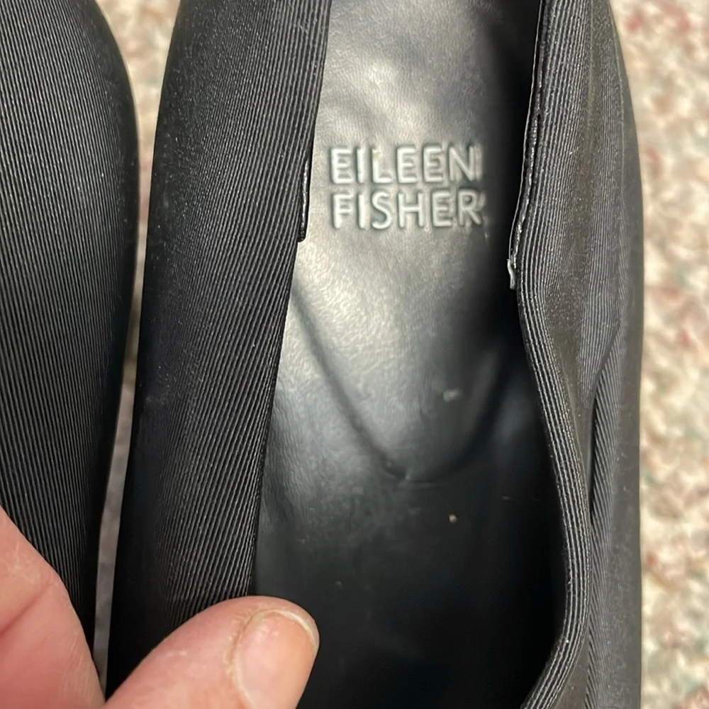 Eileen fisher elastic top heels with cut out - Picture 3 of 8